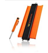 Precision contour duplication gauge tool measuring irregular shapes for woodworking.