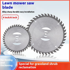 Alloy Brush Cutter Blade - 4 Inch 110mm and 6 Inch 150mm Size Comparison