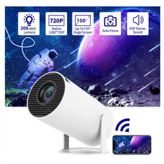 Portable Home Projector – 180° Projection, Auto Focus Video Projector