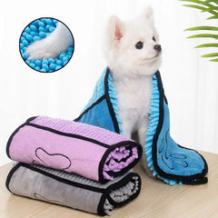Super Absorbent Pet Bath Towel – Quick-Dry Microfiber for Dogs & Cats