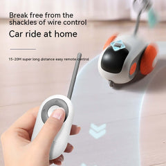 Remote Control Cat Toy Car USB Rechargeable & Automatic with easy remote control feature for indoor fun.