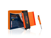Khorasan 5 Inch Contour Gauge 2-Pack - Orange and Black with Carpentry Pencil Locking Design