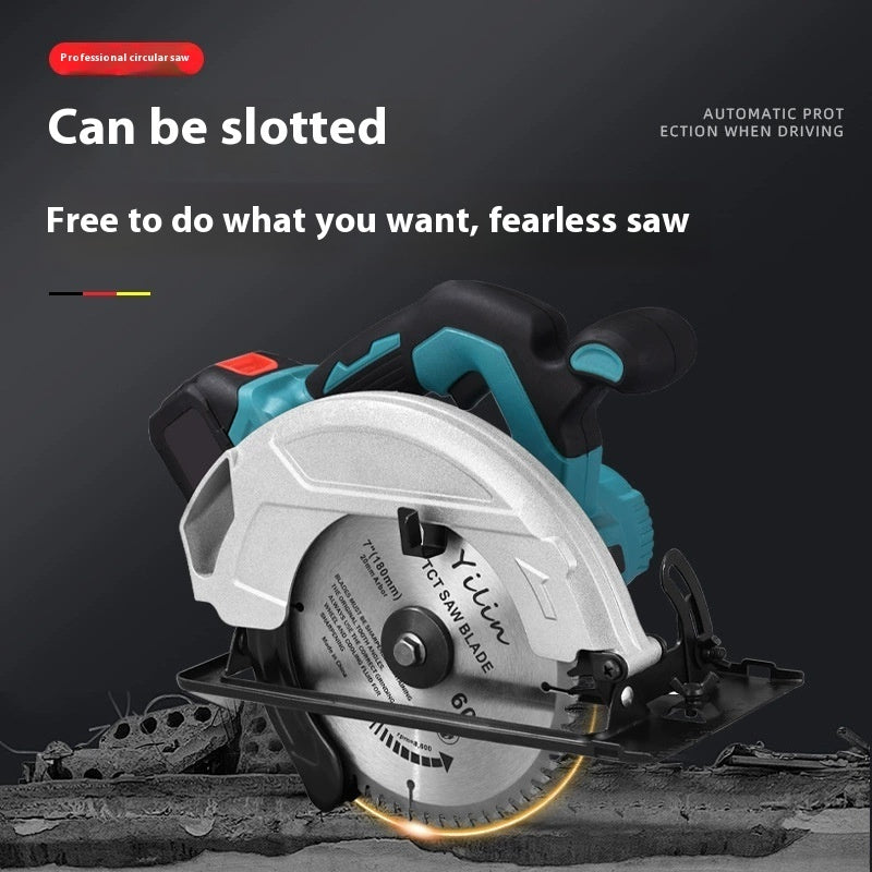 Khorasan 7 Inch Brushless Lithium Electric Disc Cutting Saw - 1200W with Slotting Feature