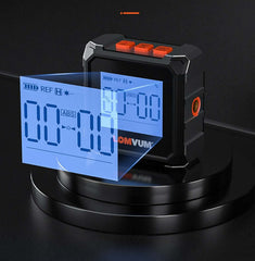 Longyun Laser Infrared Tape Measure - Blue Digital Display Front View