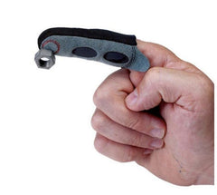 Magnetic Fingertip Sleeve - Side View Showing Disc Magnet on Fingertip
