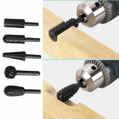 Rotary Rasp File Set - Close Up 80 Mesh Particle Size 6mm Handle Diameter