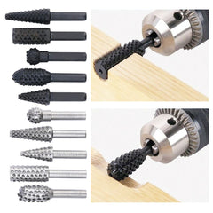 Rotary Rasp File Set - Full Set View 13mm Outside Diameter 57mm Length