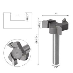 T-Slot Router Bit - Multiple Sizes Set for T-Track Groove Cutting