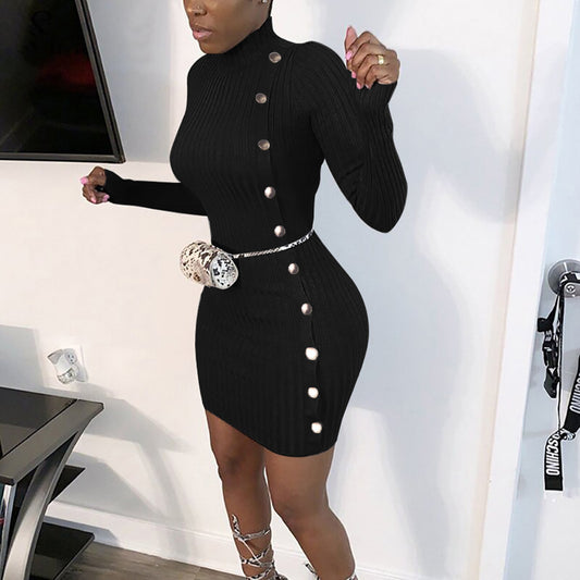 Elegant Slim Long Sleeve Dress