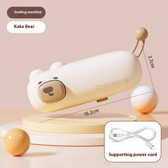 Portable USB Rechargeable Mini Bag Sealer with Cutter – Food Storage Gadget