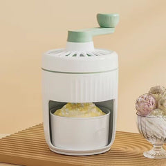Hand-Crank Ice Crusher & Shaver – Small Household Smoothie Machine