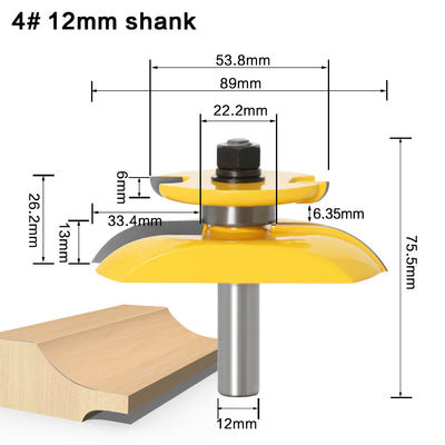 Woodworking cabinet door milling cutter