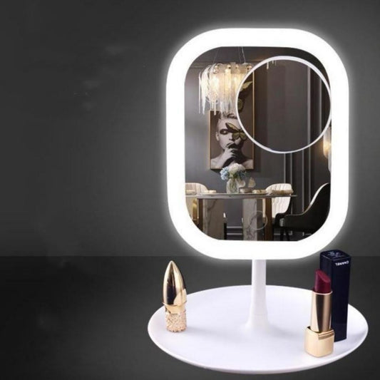 Desktop Makeup Mirror with LED Light