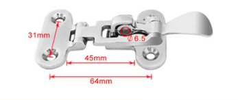 Stainless Steel Marine Hasp Box Buckle Lock Door Lock Buckle Yacht Hardware Accessories