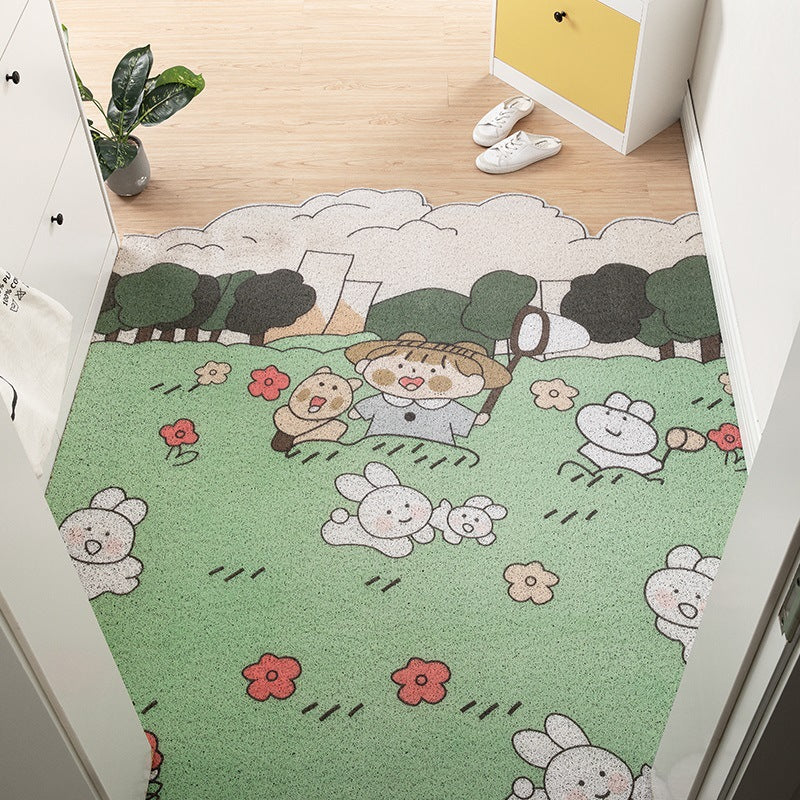 Entrance Door Mats Can Be Cut When Entering The Door. Cartoon Door Mats. Household Mats