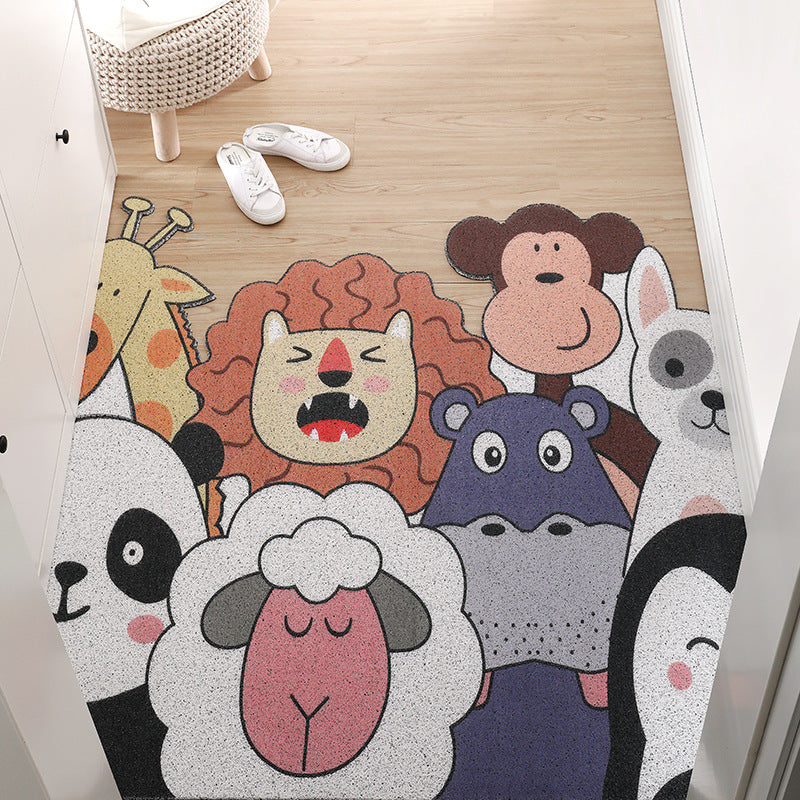 Entrance Door Mats Can Be Cut When Entering The Door. Cartoon Door Mats. Household Mats