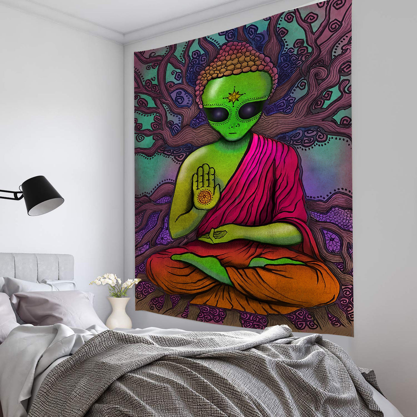 Explosive Home Decor Alien Tapestry