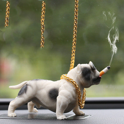 Car Decorations Car Decorations Bulldog Car Decorations Personalized Decorations Social Dogs High-end Car Supplies