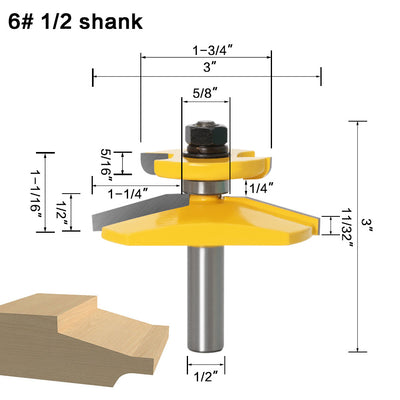 Woodworking cabinet door milling cutter