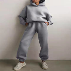 Casual Hooded Sweater Two-Piece Tracksuit
