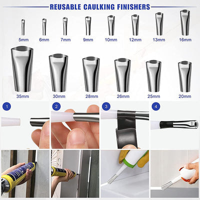 Caulking Tool Metal Scraper Nozzle Smear Grout To Scrape Kitchen Bathroom Windows