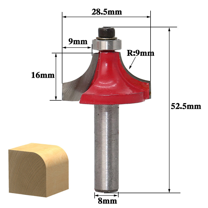 12-Piece trimming machine woodworking cutter set