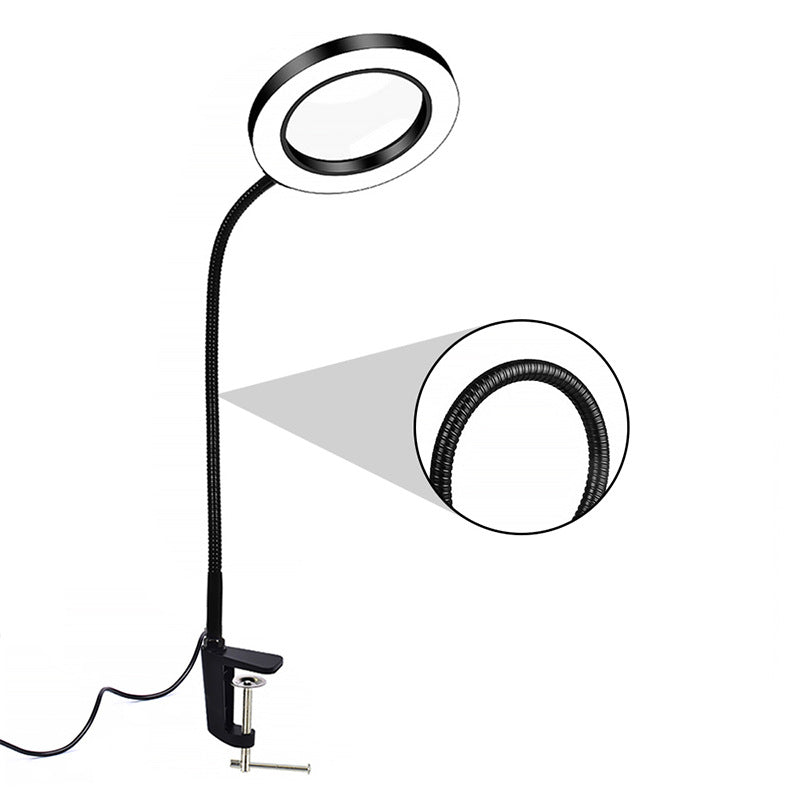 Simple Desktop Lighting Magnifying Glass Lamp