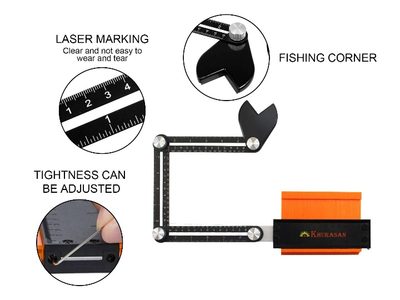 Securely lock shapes with Adjustable Lock for precise duplication.