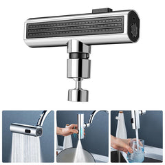 Rotating Splash-Proof Kitchen Faucet Nozzle – Multifunctional Water Saver