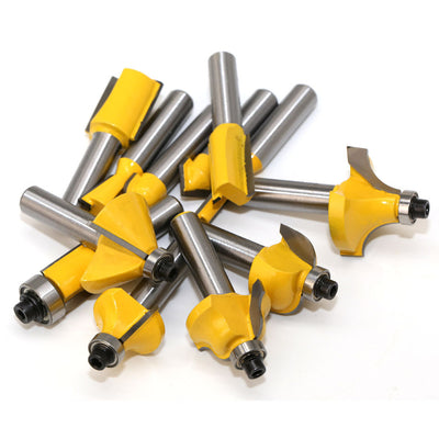 12 Sets of woodworking cutter 12PC yellow