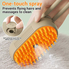 3-in-1 Electric Pet Grooming Steam Brush