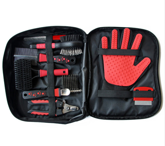 9-Piece Portable Pet Grooming Kit