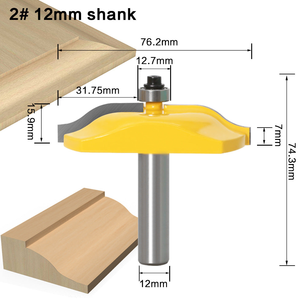 Woodworking cabinet door milling cutter