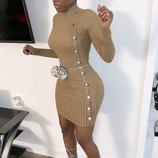 Elegant Slim Long Sleeve Dress