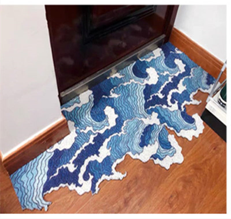 Nordic Entrance Door Mats Entrance Mats Can Be cut Silk Ring Foot Mats