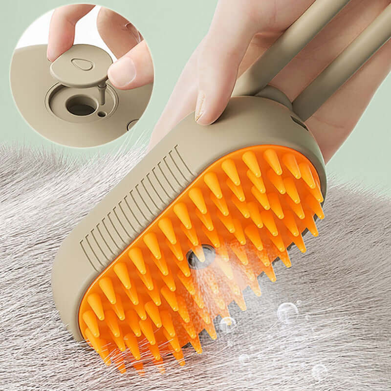 3-in-1 Electric Pet Grooming Steam Brush