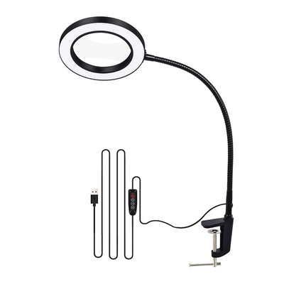 Simple Desktop Lighting Magnifying Glass Lamp