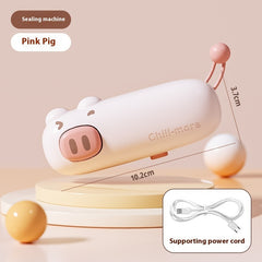 Portable USB Rechargeable Mini Bag Sealer with Cutter – Food Storage Gadget