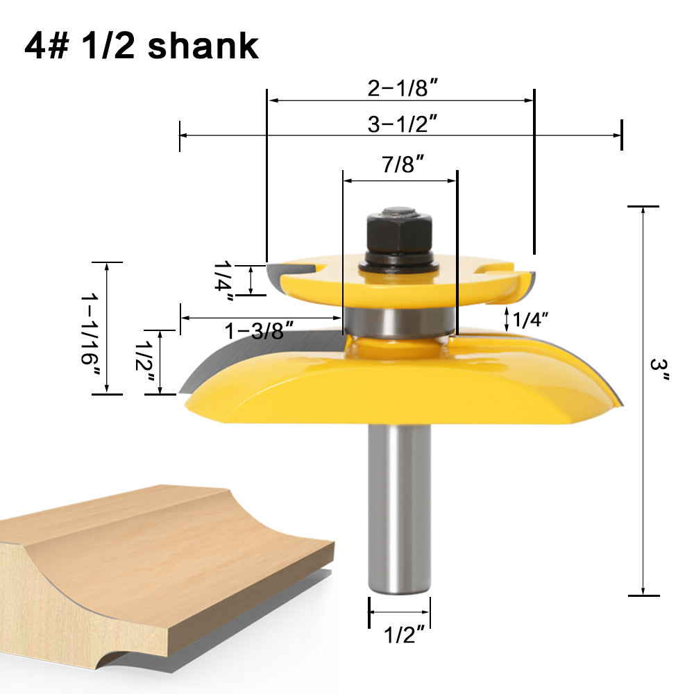 Woodworking cabinet door milling cutter