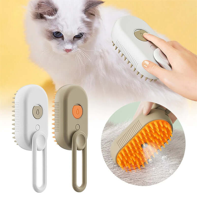 3-in-1 Electric Pet Grooming Steam Brush