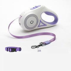 Retractable Dog Leash with Collar