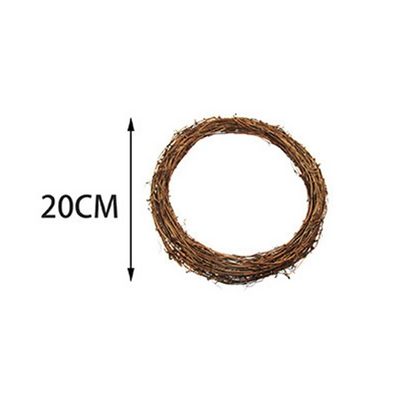 DIY Home Decor Natural Rattan Wreath