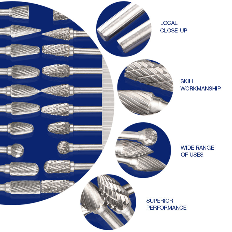 10 sets of 3*6 tungsten steel grinding head