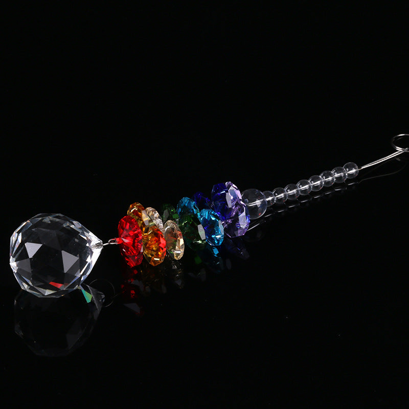 K9 Colorful Lighting Crystal Bead Curtain Pendant