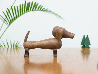 Wooden puppy home car decorations