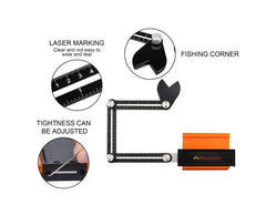 10" & 5" Contour Gauge Set with Lock – Includes Angle Finder, Pencil & Feeler Gauge for Precise Wood, Tile & Floor Marking