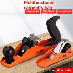 Khorasan Handton Manual Wood Planer Carpenter Hand Push Strip Tool - Multifunctional Orange Carbon Steel