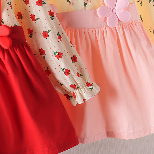 Baby Girl Floral Autumn Skirt – 18M Toddler Outfit