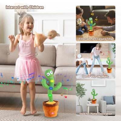 Kids Dancing Talking Cactus Toys