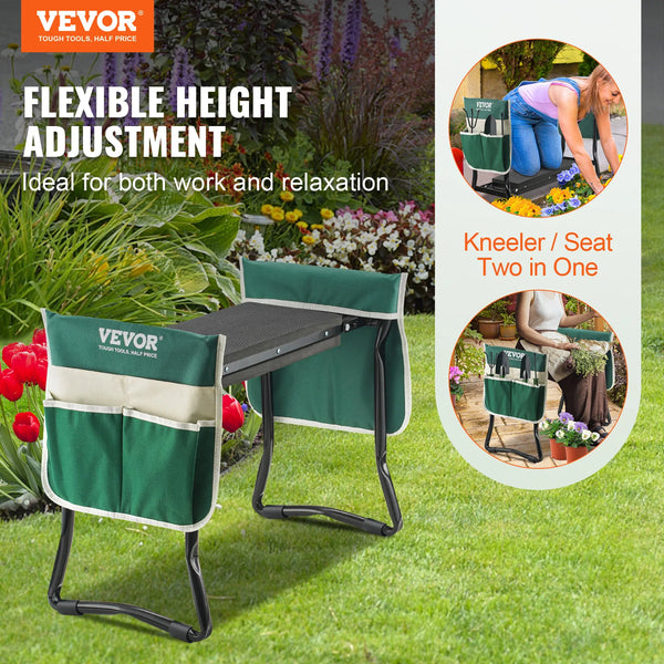 VEVOR Garden Kneeler and Seat 330 lbs Load Capacity 8/10